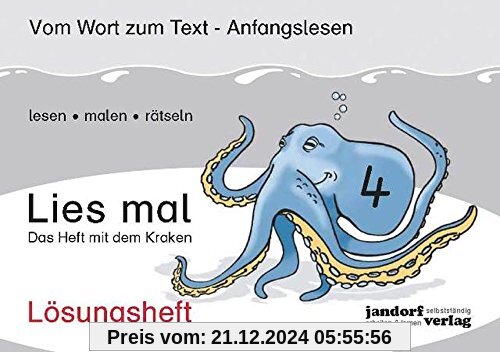 Lies mal 4 - Das Heft mit dem Kraken: Lösungsheft