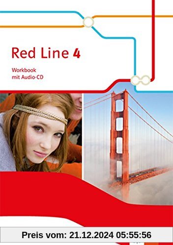 Red Line / Ausgabe 2014: Red Line / Workbook mit Audio-CD Klasse 8: Ausgabe 2014