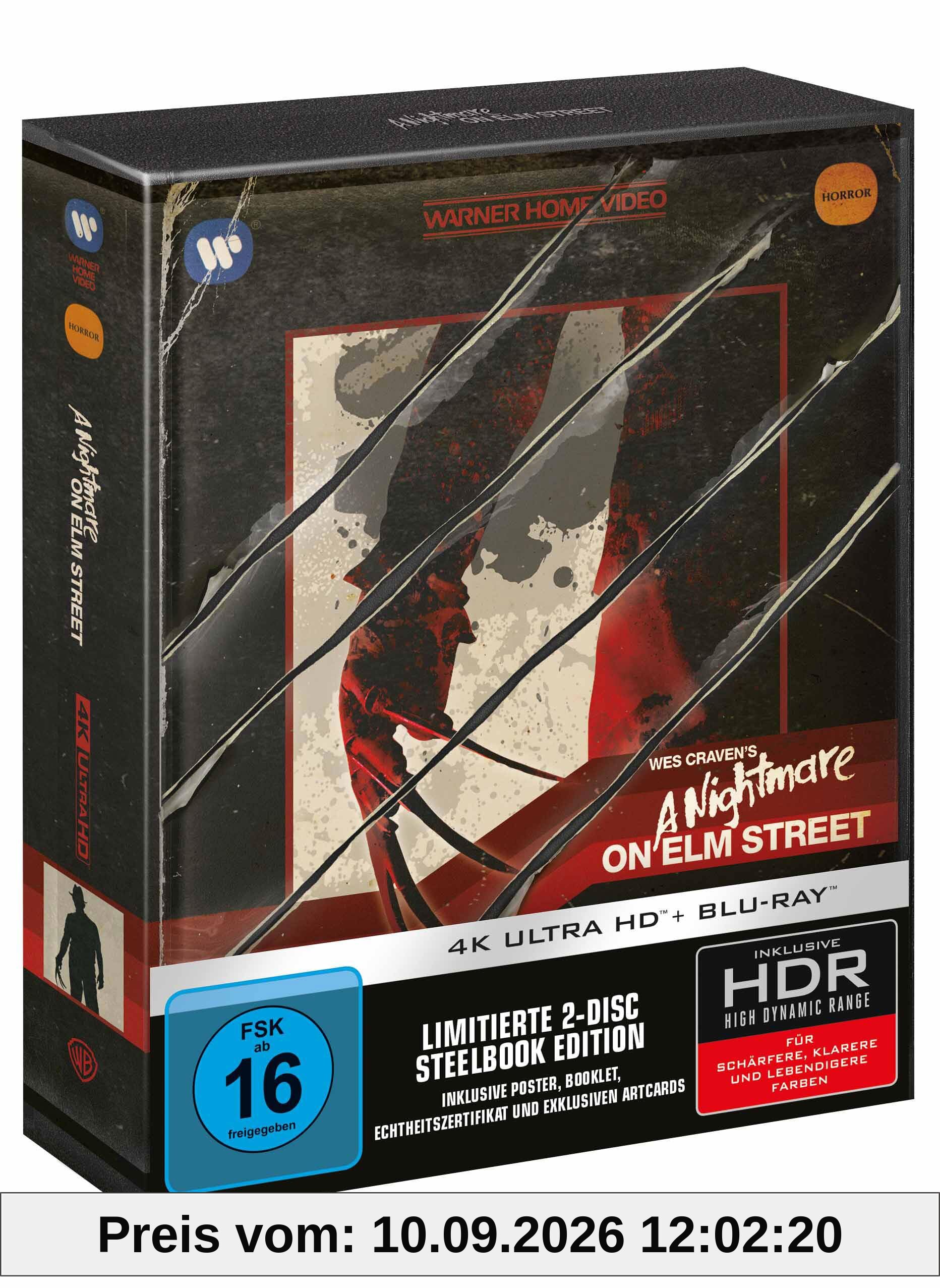 A Nightmare on Elm Street - 40th Anniversary Ultimate Steelbook Collector's Edition [4K Ultra HD] + [Blu-ray]
