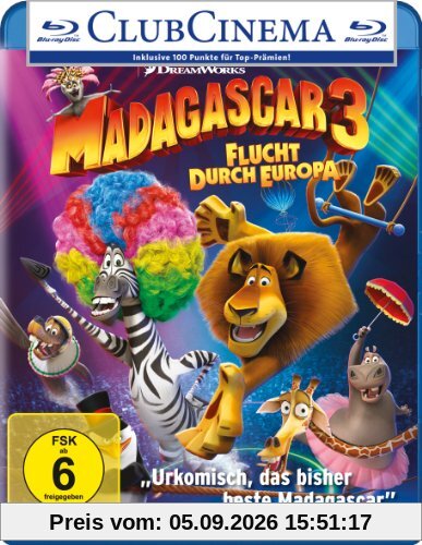 Madagascar 3 - Flucht durch Europa [Blu-ray]