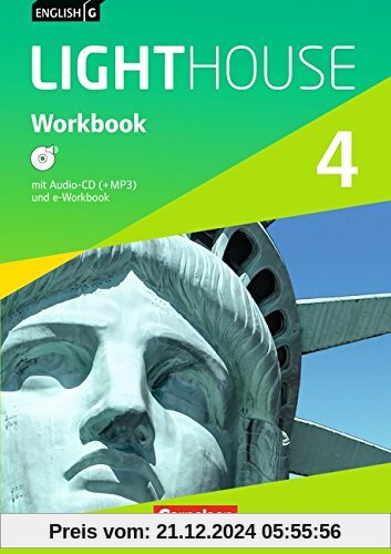 English G LIGHTHOUSE - Allgemeine Ausgabe: Band 4: 8. Schuljahr - Workbook mit Audio-CD: Audio-Dateien auch als MP3