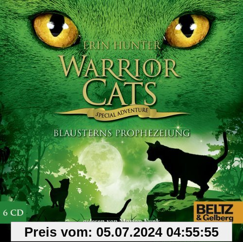 Warrior Cats - Special Adventure. Blausterns Prophezeiung: Gelesen von Marian Funk, 6 CDs in der Multibox, ca. 8 Std. 15