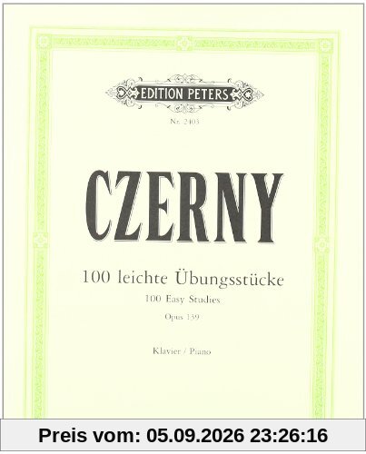 100 leichte Übungsstücke op. 139: für Klavier