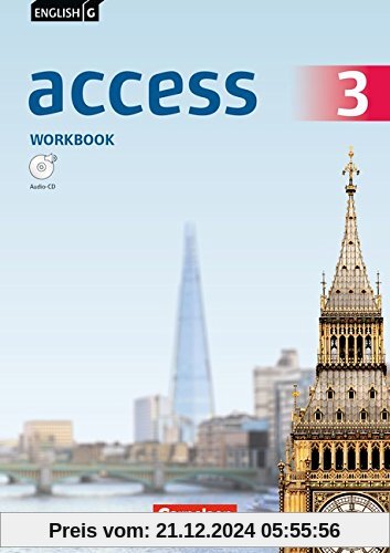 English G Access - Allgemeine Ausgabe: Band 3: 7. Schuljahr - Workbook mit Audio-CD