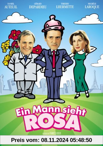 Ein Mann sieht rosa