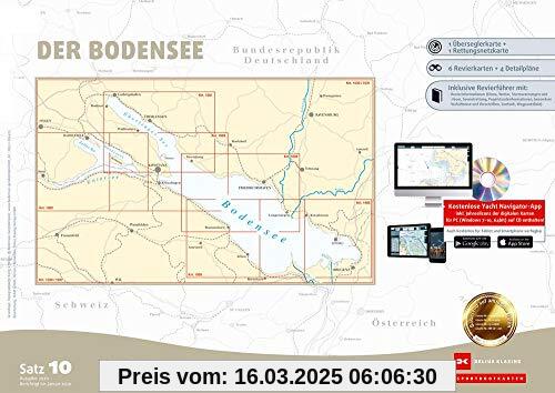 Sportbootkarten Satz 10: Bodensee (Ausgabe 2020)