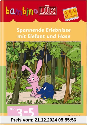 bambinoLÜK-System: bambinoLÜK: Spannende Erlebnisse mit Elefant und Hase