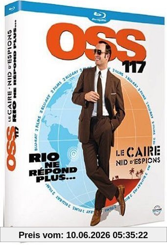 Coffret OSS 117- Le Caire, nid d'espions + OSS 117- Rio ne répond plus [Blu-ray] [FR Import]