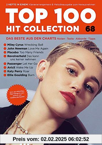 Top 100 Hit Collection 68: 8 Chart Hits: Wrecking Ball, Love Me Again, Too Many Friends, Let Her Go, Wake Me Up, Roar, B