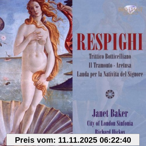 Janet Baker Respighi, Orchestral Songs