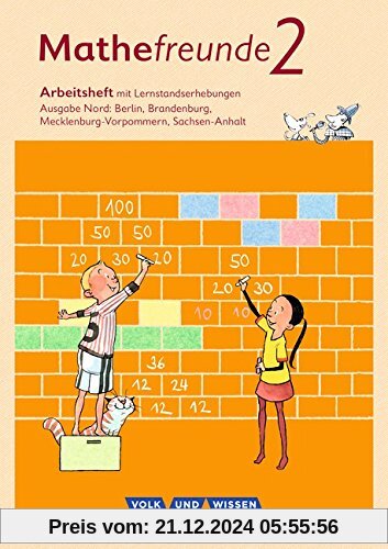 Mathefreunde - Nord - Neubearbeitung 2015: 2. Schuljahr - Arbeitsheft mit Lernstandserhebungen