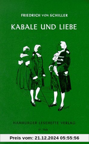 Hamburger Lesehefte, Nr.61, Kabale und Liebe