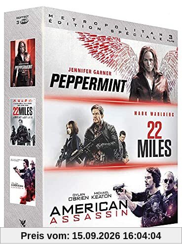 unbekannt Action Vengeance , Peppermint + 22 Miles + American Assassin