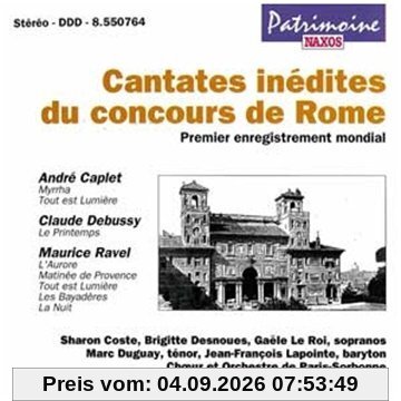 Cantates Du Concours De Rome -