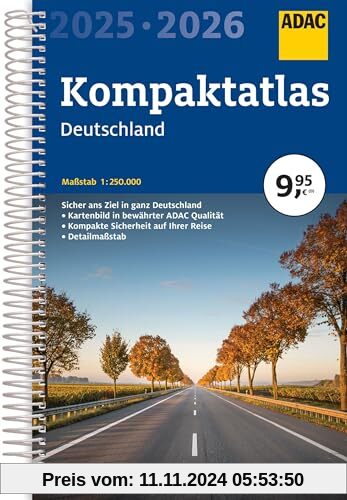 ADAC Kompaktatlas 2025/2026 Deutschland 1:250.000 (ADAC Atlas)