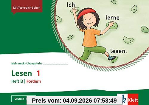 Lesen 1. Heft B | Fördern: Übungsheft Klasse 1 (Mein Anoki-Übungsheft)