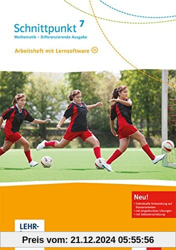 Schnittpunkt Mathematik - Differenzierende Ausgabe für Rheinland-Pfalz / Arbeitsheft mit Lösungsheft und Lernsoftware 7.