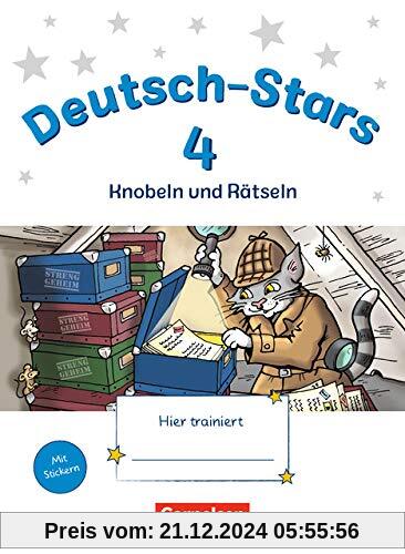 Deutsch-Stars - Allgemeine Ausgabe: 4. Schuljahr - Knobeln und Rätseln: Übungsheft. Mit Lösungen