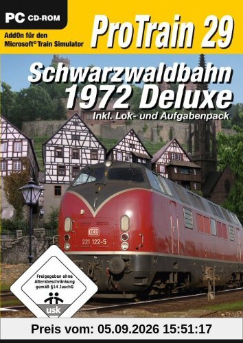 Train Simulator - ProTrain 29: Schwarzwaldbahn 1972 Deluxe inkl. Lok- und Aufgabenpack