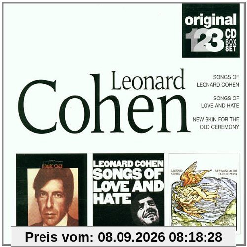 3 CD Box: Songs of Leonard Cohen/Songs of love and hate/New skin for the old ceremony