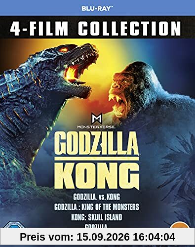 unbekannt Godzilla & Kong 4-Film Collection [Blu-ray] [2021] [Region Free]