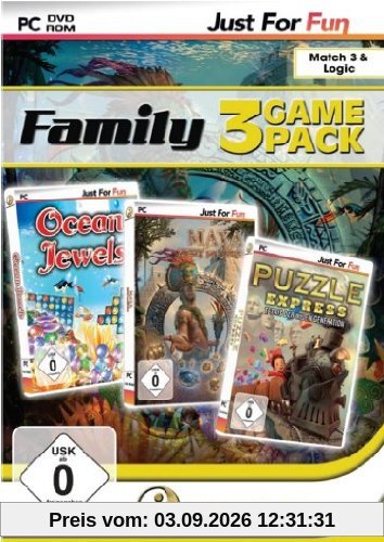 Games for Fun Family Game Pack 1 - Ocean Jewels / Maya / Puzzle Express - [PC]