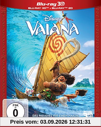 Vaiana 3D+2D [3D Blu-ray]