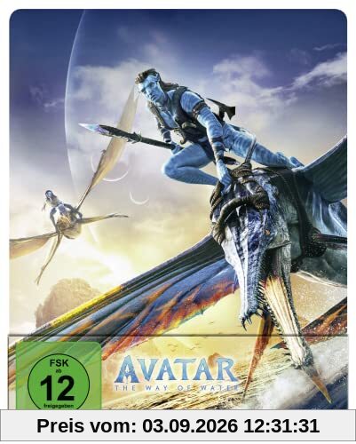 Avatar - The Way of Water - Steelbook (3D Blu-Ray) (+ 2D Blu-ray) (+ Bonus-Blu-ray)