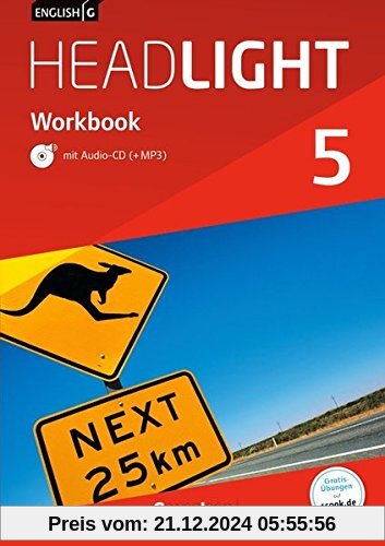 English G Headlight - Allgemeine Ausgabe: Band 5: 9. Schuljahr - Workbook mit CD