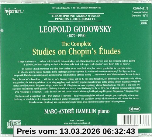 Marc-André Hamelin Godowsky, The Complete Studies On Chopin's Etudes