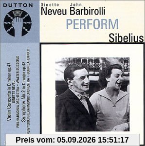 Neveu & Barbirolli Perform Sibelius