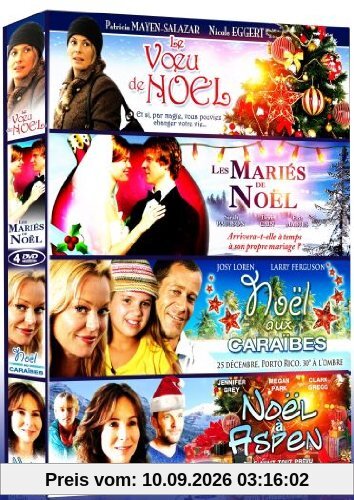 Coffret noêl : le voeu de noël ; les mariés de noêl ; noël aux caraïbes ; noël à aspen [FR Import]