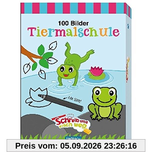 100 Bilder Tiermalschule: mit Stift und Schwamm