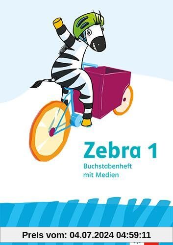 Zebra 1: Buchstabenheft mit Medien in Druckschrift Klasse 1 (Zebra. Ausgabe ab 2024)