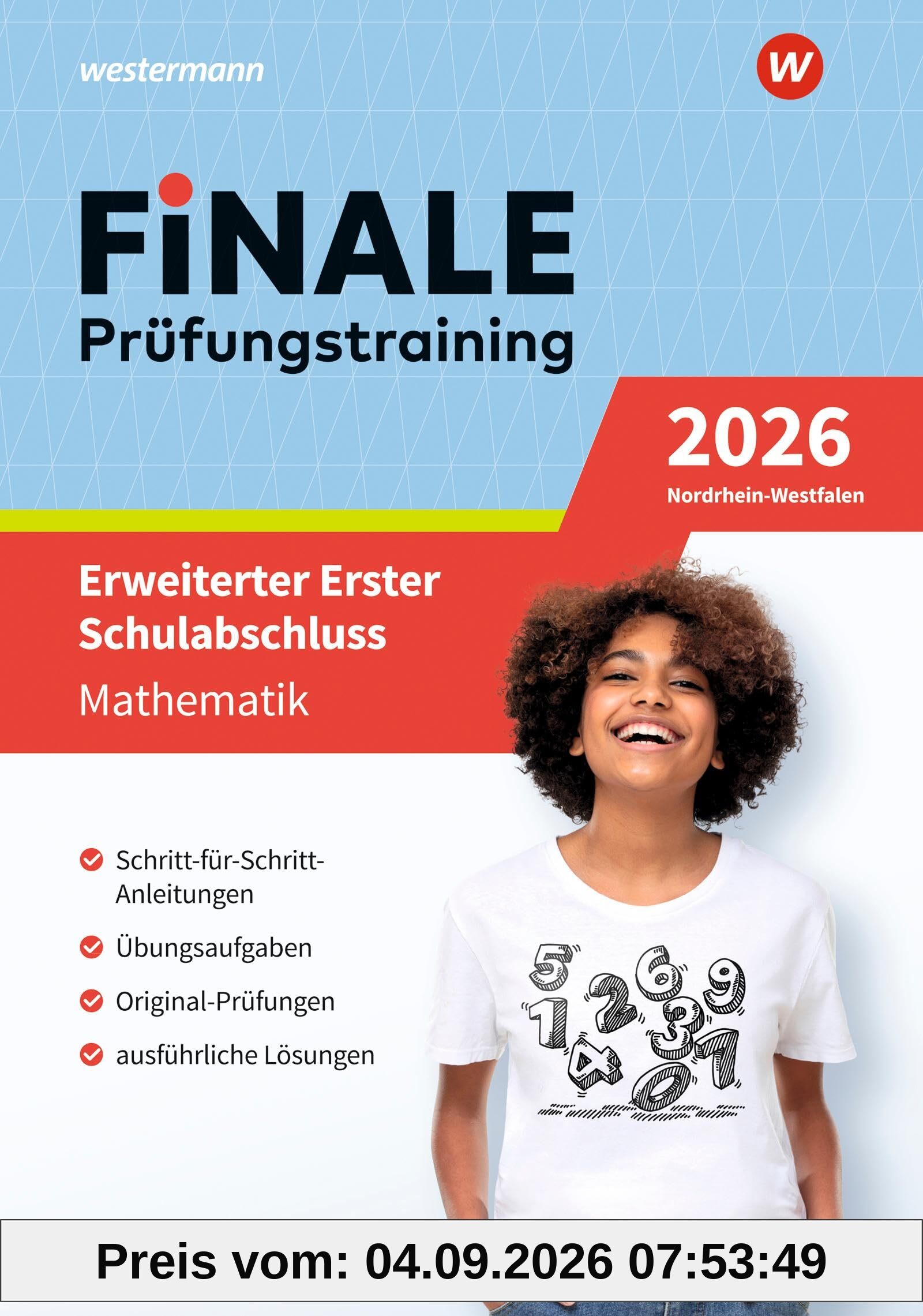 FiNALE Prüfungstraining Erweiterter Erster Schulabschluss Nordrhein-Westfalen: Mathematik 2026 Arbeitsbuch mit Lösungsheft