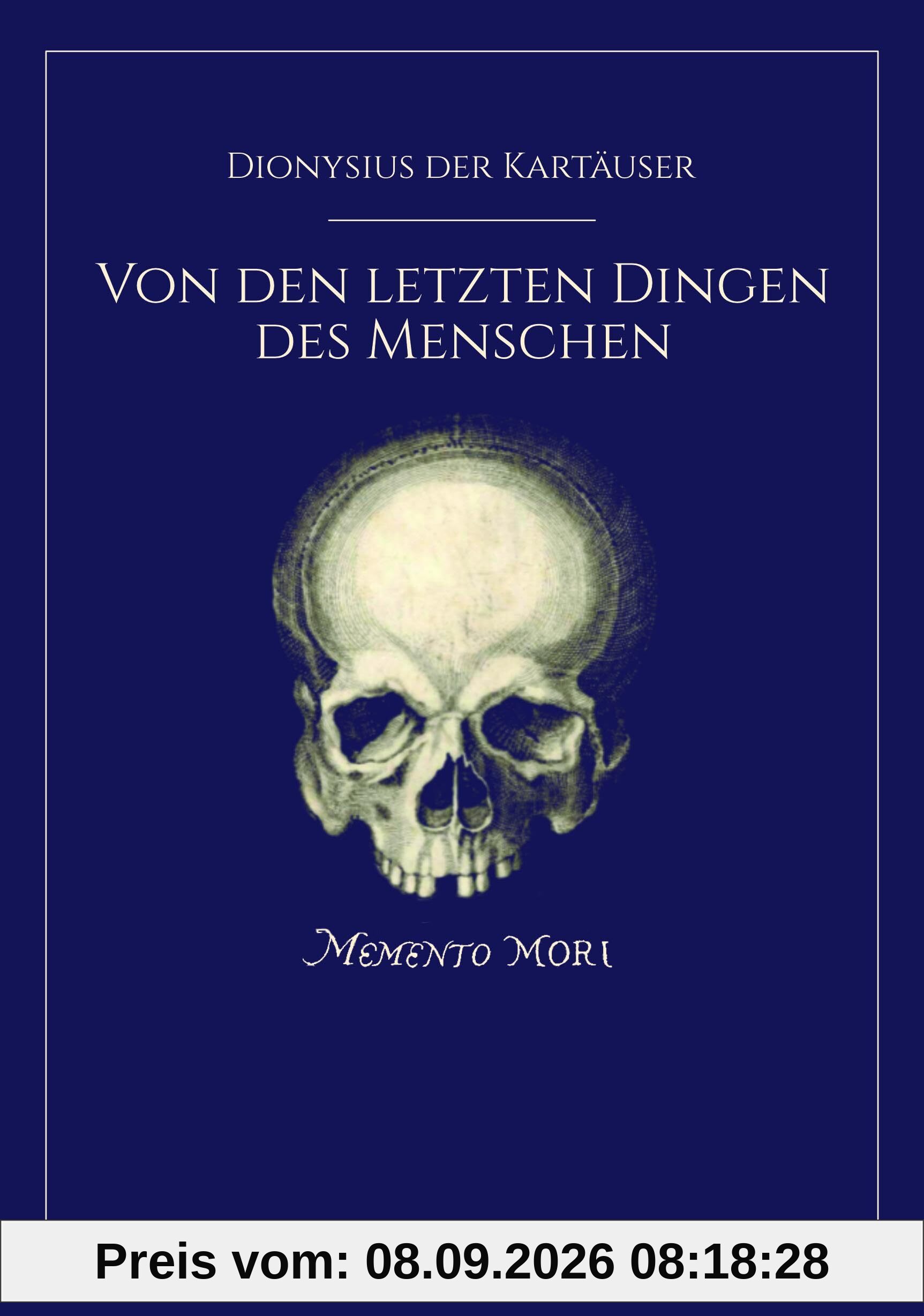 Von den letzten Dingen des Menschen