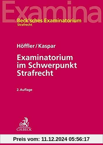 Examinatorium im Schwerpunkt Strafrecht