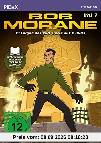 Bob Morane, Vol. 1 / 13 Folgen der beliebten Zeichentrickserie nach der Romanreihe von Henri Vernes + Booklet (Pidax Animation) [2 DVDs]
