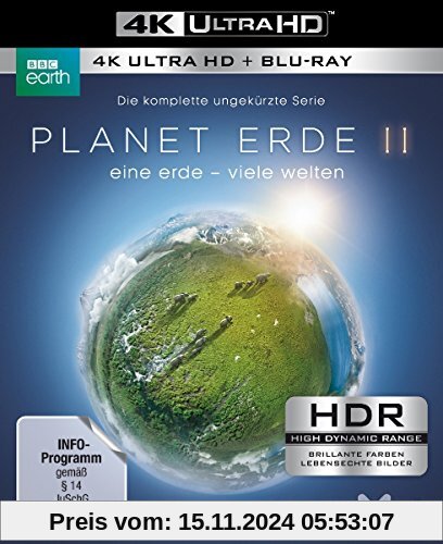 Planet Erde II: Eine Erde - viele Welten  (4K Ultra HD) (2 BR4K) (+2 BRs) [Blu-ray]