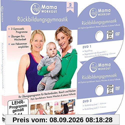 MamaWORKOUT - Rückbildungsgymnastik (2 DVDs) ++ Das Standardwerk von Expertin Verena Wiechers, Leiterin der Akademie für Prä- & Postnatales Training