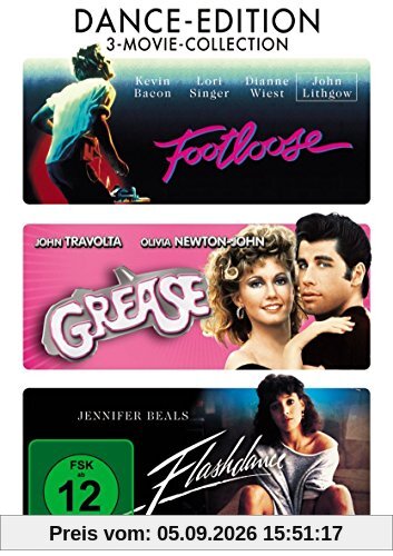 Footloose - Grease - Flashdance - 3 DVD Set