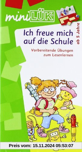 miniLÜK: Ich freue mich auf die Schule 1: Buchstaben - akustische Differenzierung - visuelle Wahrnehmung für Kinder ab 5