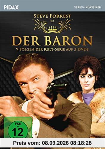 Der Baron / Neun Folgen der Kult-Serie mit Steve Forrest (Pidax Serien-Klassiker) [3 DVDs]