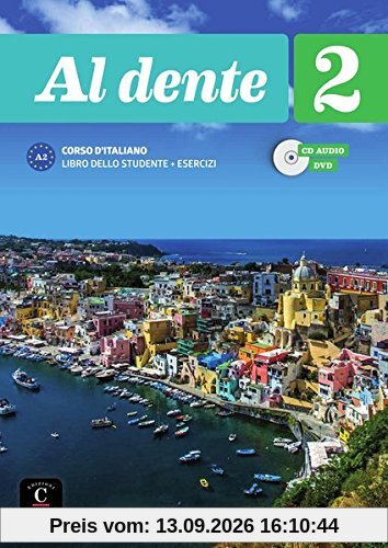 Al dente 2 (A2): Deutsche Ausgabe. Kurs- und Übungsbuch + Audio-CD + DVD