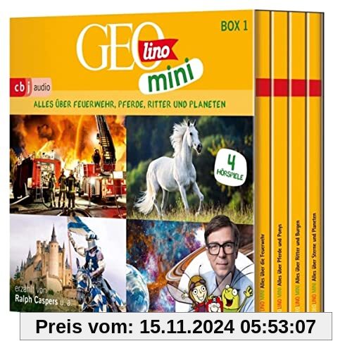 GEOLINO MINI: Box 1: Alles über Feuerwehr, Pferde, Ritter und Planeten