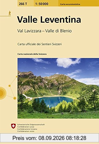 266T Valle Leventina Wanderkarte: Val Lavizzara - Valle di Blenio (Wanderkarten 1:50 000)