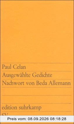 Ausgewählte Gedichte: Zwei Reden (edition suhrkamp)