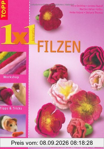 1x1 kreativ Filzen: Nassfilzen und Filzen mit der Nadel