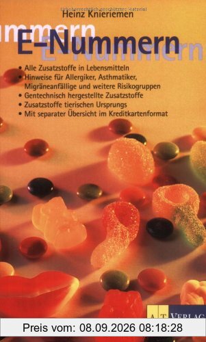 E-Nummern: Alle Zusatzstoffe in Lebensmitteln. Hinweise für Allergiker, Asthmatiker, Migräneanfällige und weitere Risikogruppen. Gentechnisch ... Zusatzstoffe tierischen Ursprungs