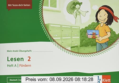 Lesen 2. Heft A | Fördern: Übungsheft Klasse 2: Übungsheft Klasse 2. Mit Online-Zugang (Mein Anoki-Übungsheft)